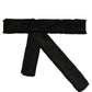 Black Velvet Wrap Around Tie Cintura Belt