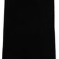 Black Cashmere Knitted Ribbed Shawl Scarf
