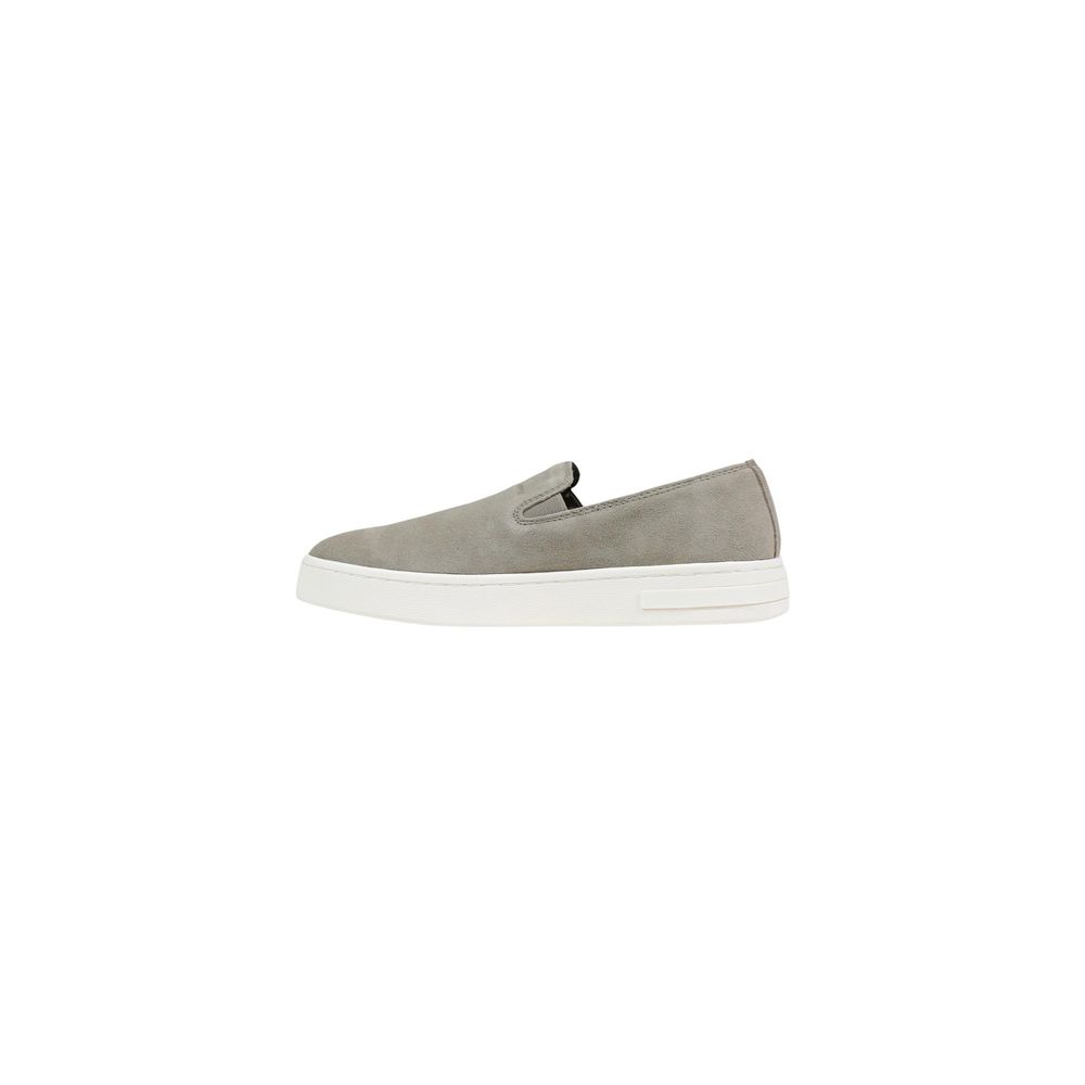 Green Leather Low Top Sneakers