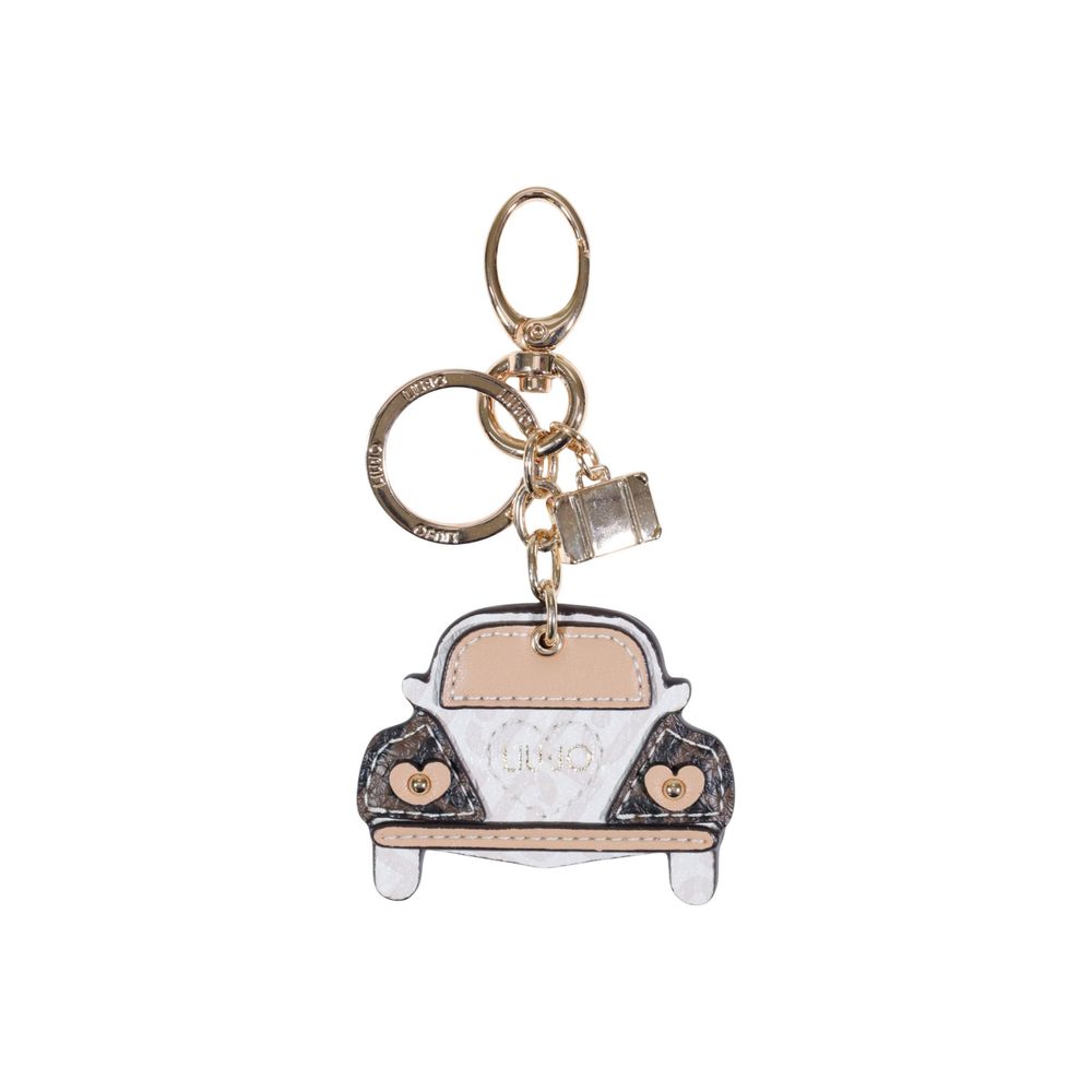 Beige Polyethylene Keychain
