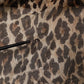 Brown Leopard Cashmere Shawl Stole Scarf