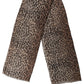 Brown Leopard Cashmere Shawl Stole Scarf