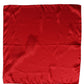 Red Satin Silk Foulard Handkerchief Scarf