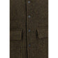 Bicolor Wool Oves Aries Sleeveless Jacket