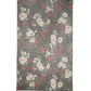 Black Floral Print Cotton Shawl Stole Scarf