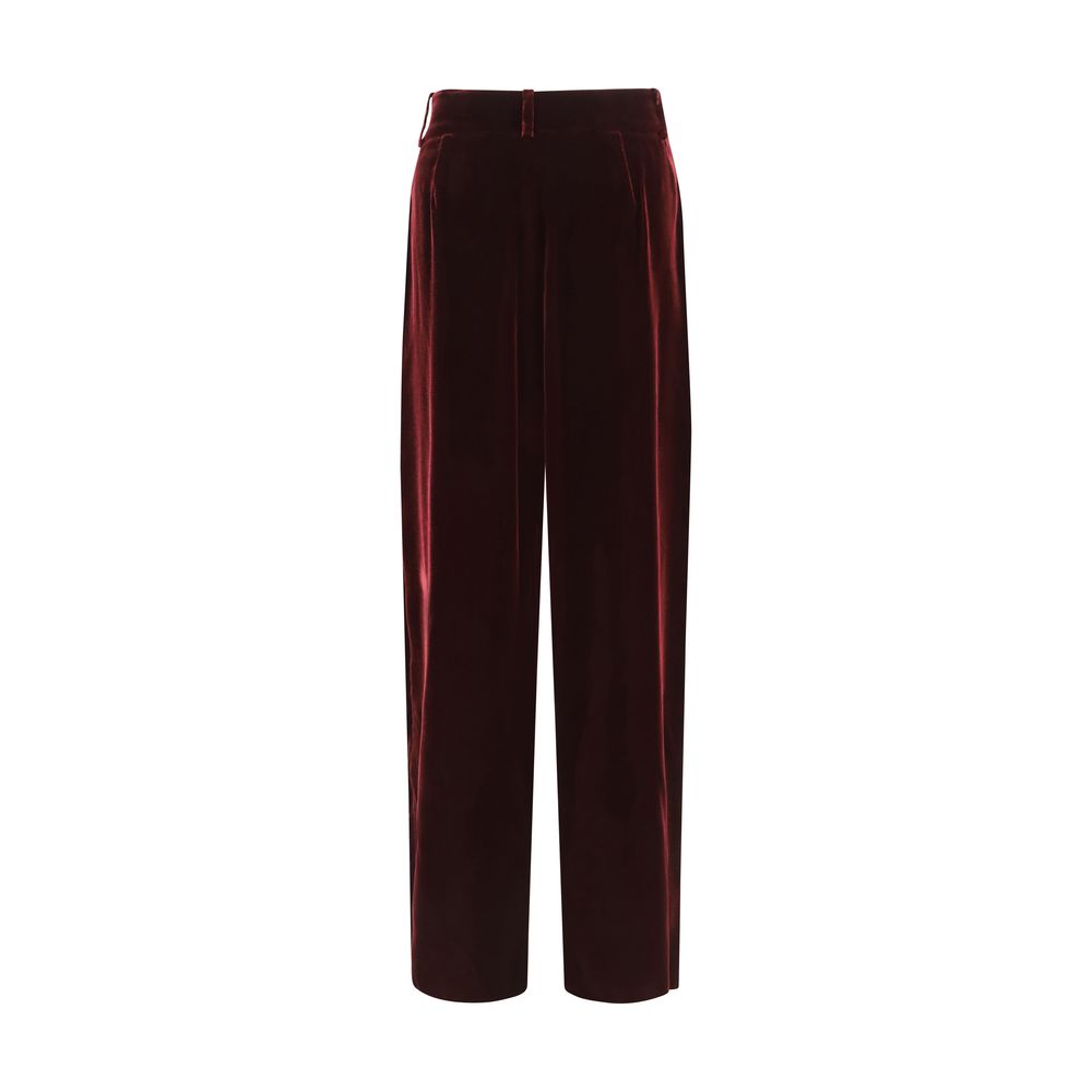 Bordeaux Viscose Dress Pants