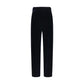 Blue Viscose Casual Pants