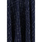 Blue Polyester Long Skirt