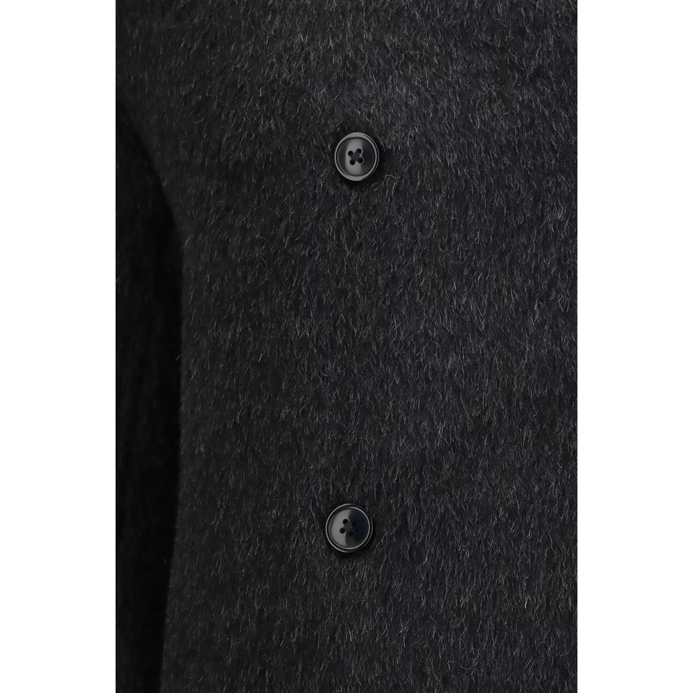 Black Alpaca Vicugna Pacos Jacket