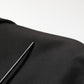 Black Embroidered Single Breasted Jacket