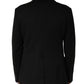 Black Embroidered Single Breasted Jacket