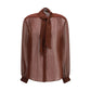 Brown Viscose Blouse