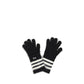 Black Recycled Polyamide Gloves