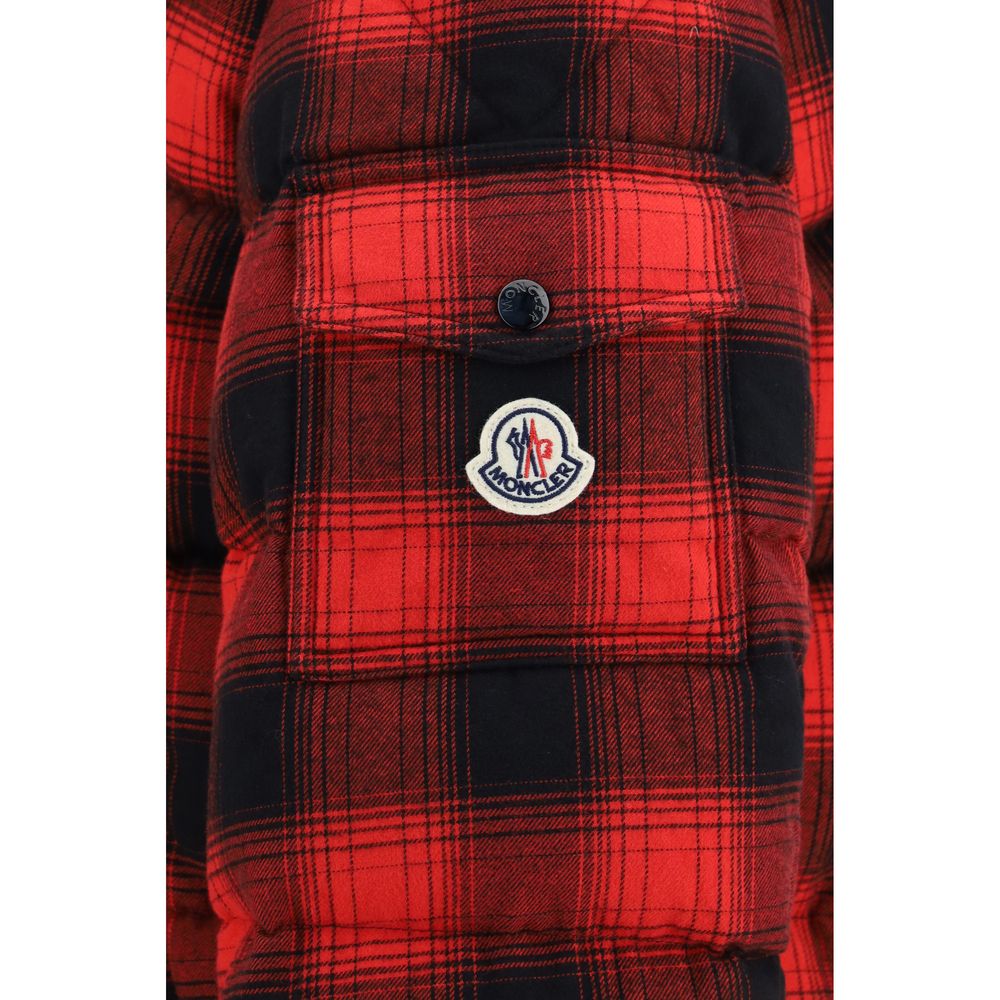 Red Cotton Full-Length Jacket