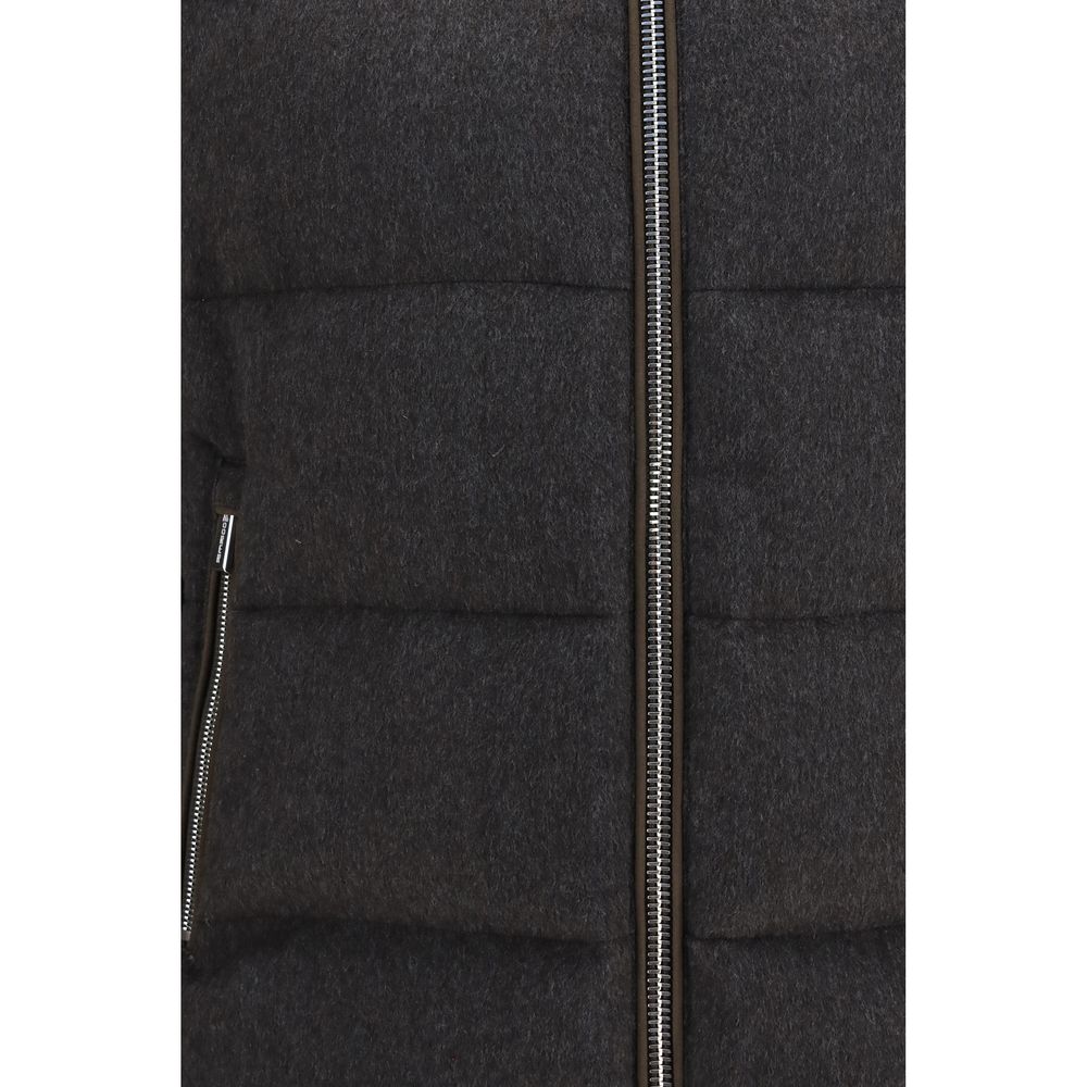 Gray Goose Down Full-Length Jacket