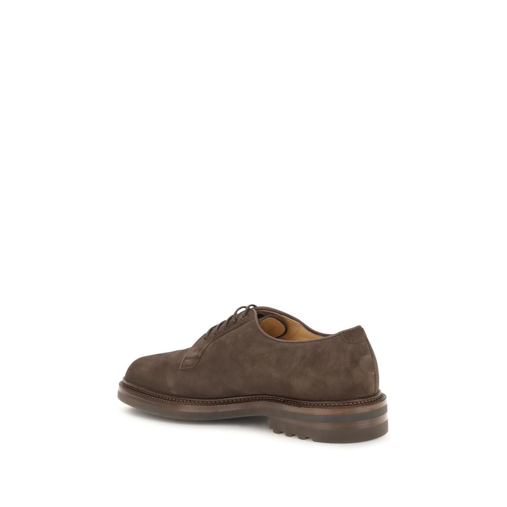Brown Calf Leather Bos Taurus Oxfords And Derbies