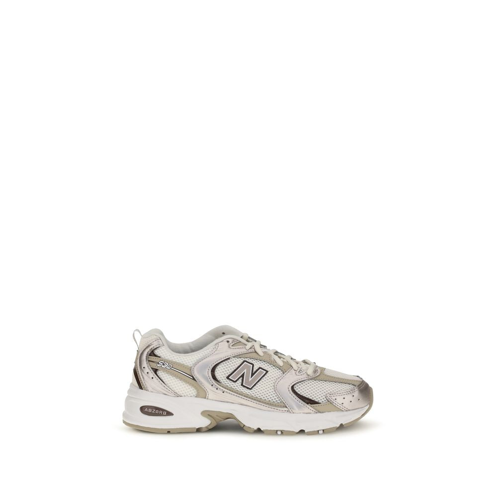 Beige Fabric Athletic Sneakers