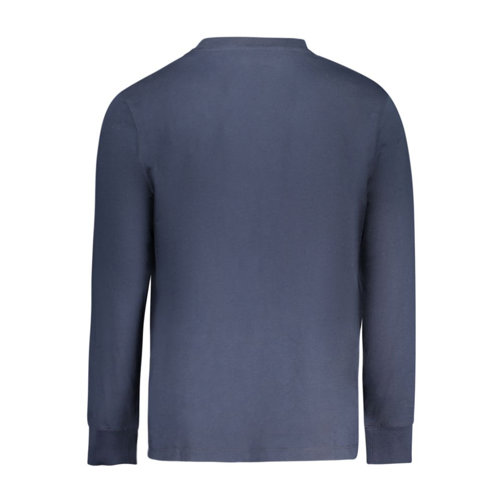 Blue Cotton Men's T-Shirt