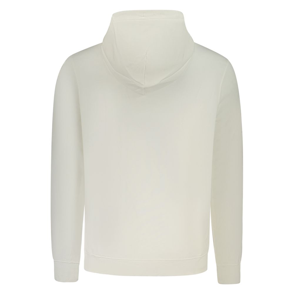 White Cotton Men's Hoodie