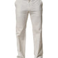 White Cotton StraightLeg Casual Trouser Pants