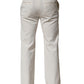 White Cotton StraightLeg Casual Trouser Pants