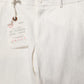 White Cotton StraightLeg Casual Trouser Pants