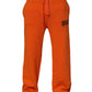 Orange Cotton DGVIB3 Men Trackpants Pants