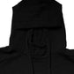 Black Cotton Printed Men Hooded Sweatshirt Sweater