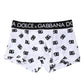 White DG Logo Print Regular Boxer Underwear