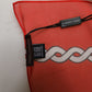 Red Silk Braided Rope Square Foulard Scarf