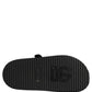 Black DG Logo Sandals Flats Slippers Shoes