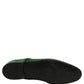 Dress Green Sequined Lace Up Men Derby Shoes
