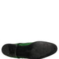Dress Green Sequined Lace Up Men Derby Shoes