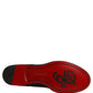 Maroon Calfskin Leather Derby Men Dress Shoes