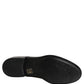 Black Calfskin Leather Derby Men Dress Shoes