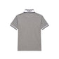 Grey Cotton Men Polo