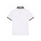 White Cotton Men Polo-Shirt