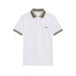White Cotton Men Polo-Shirt