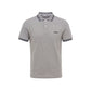 Grey Cotton Men's Polo-Shirt