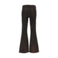 Black Cotton Bootcut Jeans