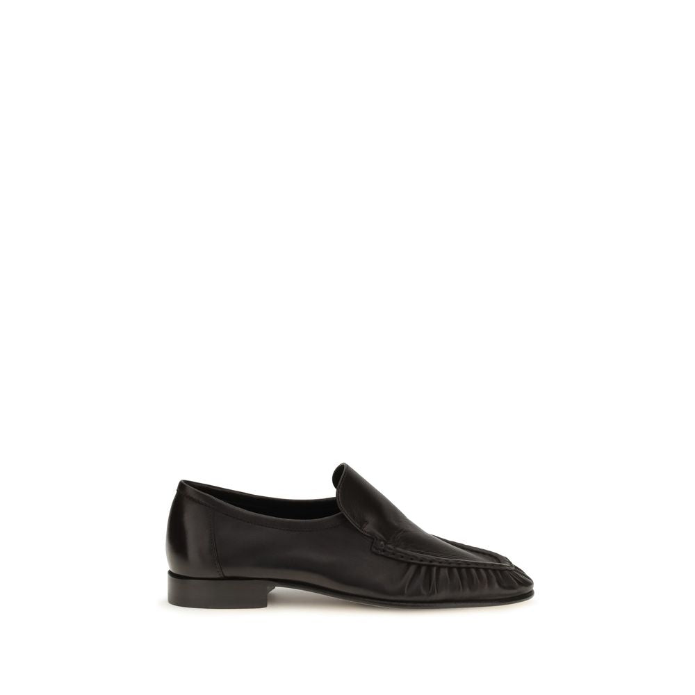 Brown Suede Leather Slip-On Loafers