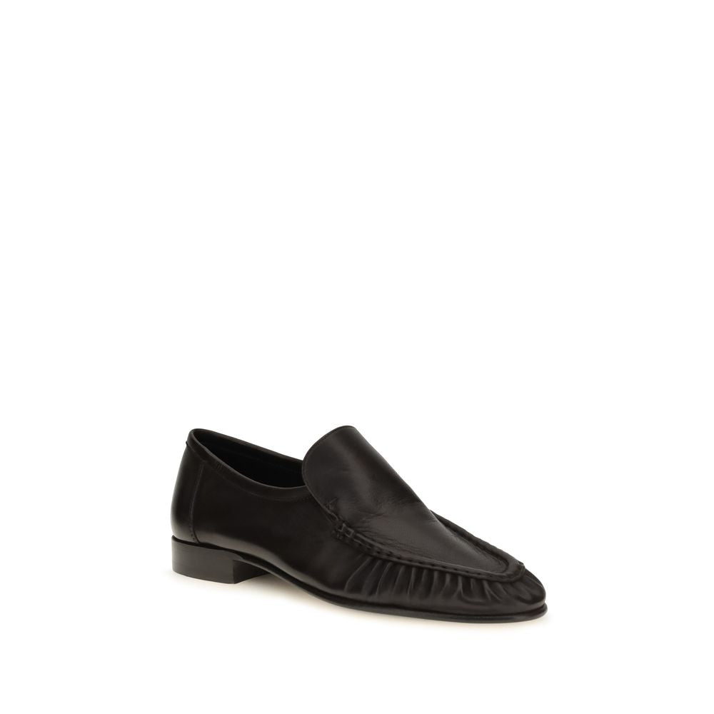 Brown Suede Leather Slip-On Loafers