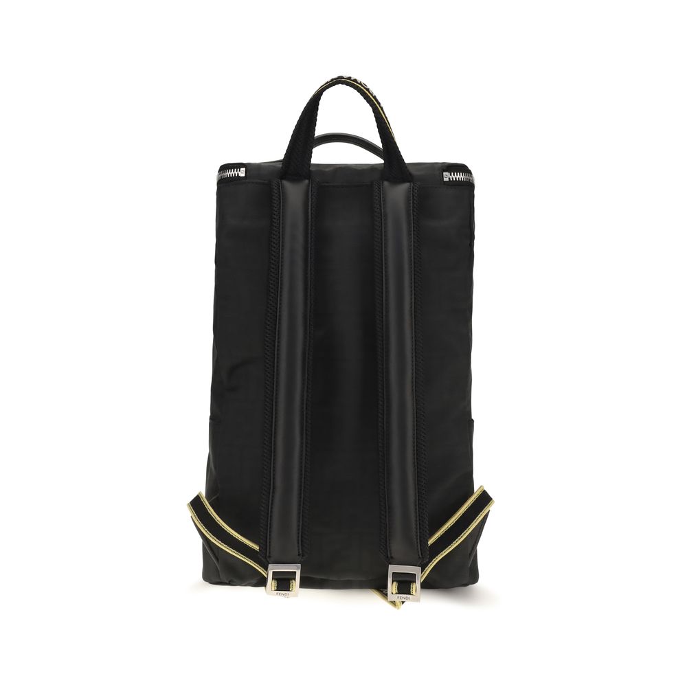Black Polyester Backpack