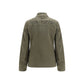 Bicolor Cotton Full-Length Jacket