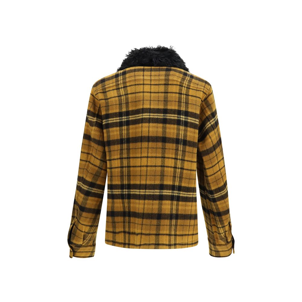 Multicolor Wool Oves Aries Full-Length Jacket
