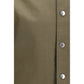 Bicolor Polyester Full-Length Jacket