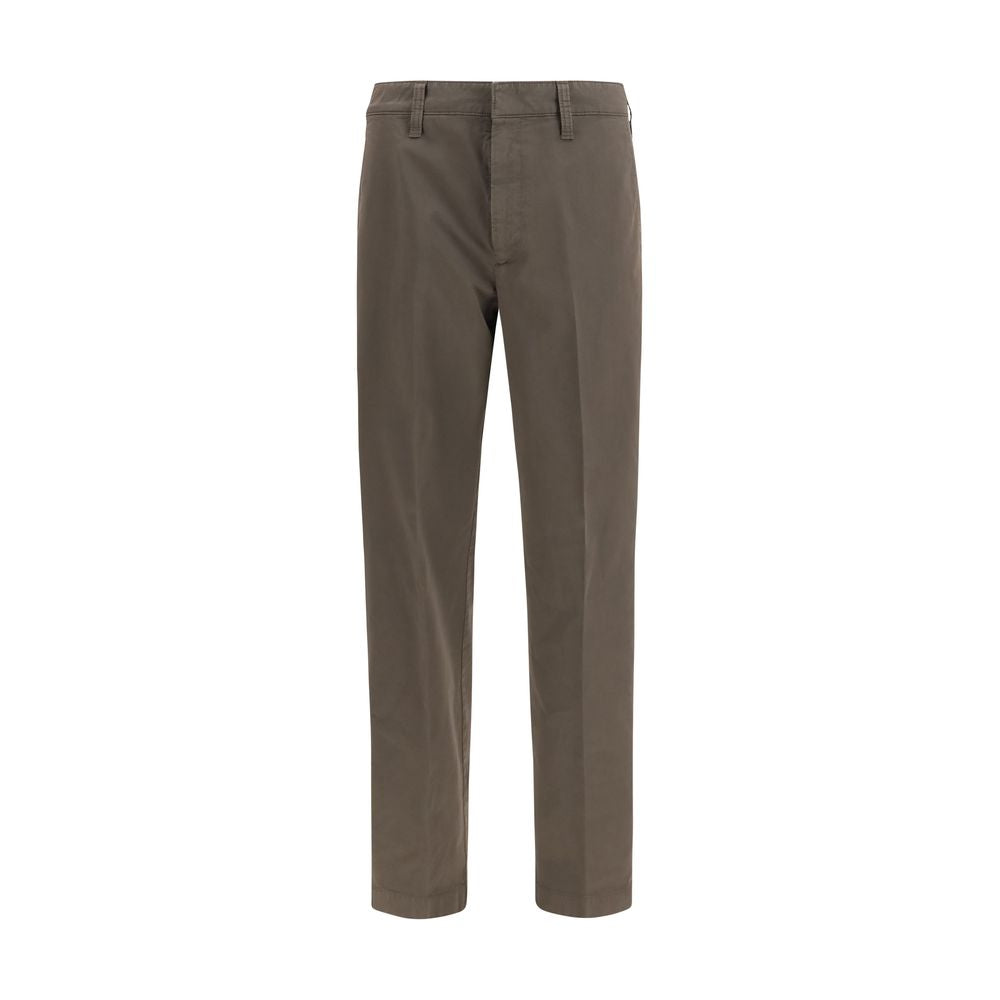 Brown Cotton Cargo Pants
