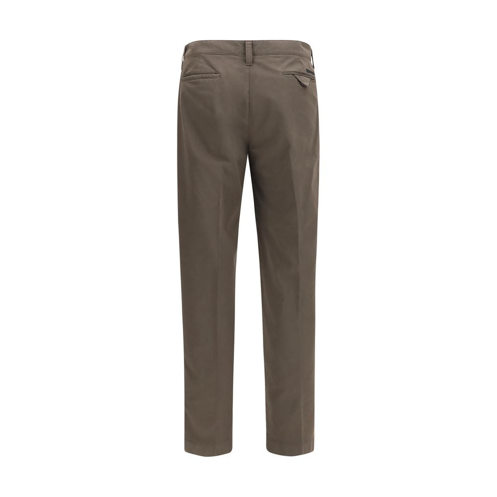 Brown Cotton Cargo Pants