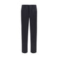 Blue Cotton Casual Pants