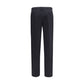 Blue Cotton Casual Pants